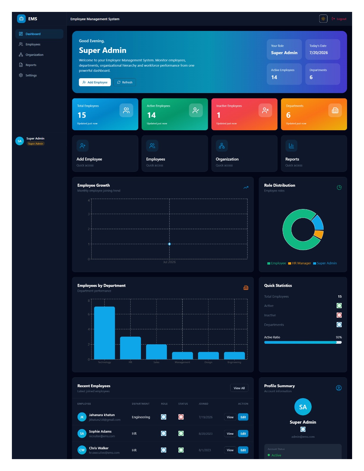 Employee Management System preview